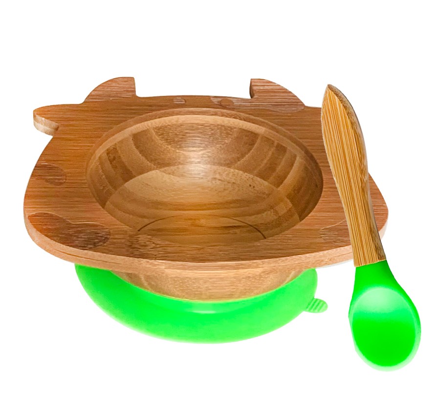 Bamboo Baby Plate Feeding Bowl